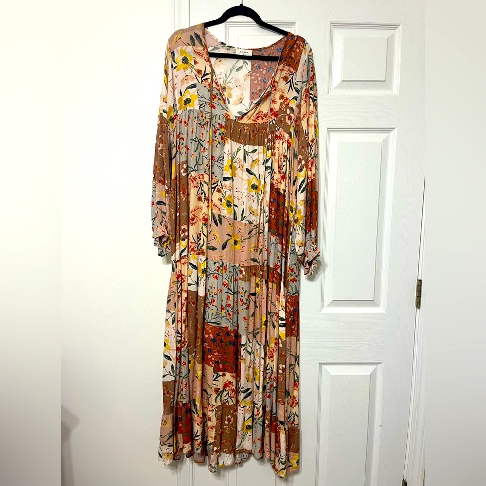 Boho Maxi Dress Floral